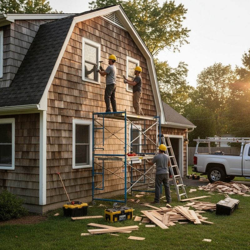 Local Cedar Siding Repair pros at work